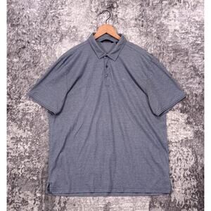 Travis Mathew Polo Shirt XXL Mens Indigo Blue Performance Golf Pima Cotton
